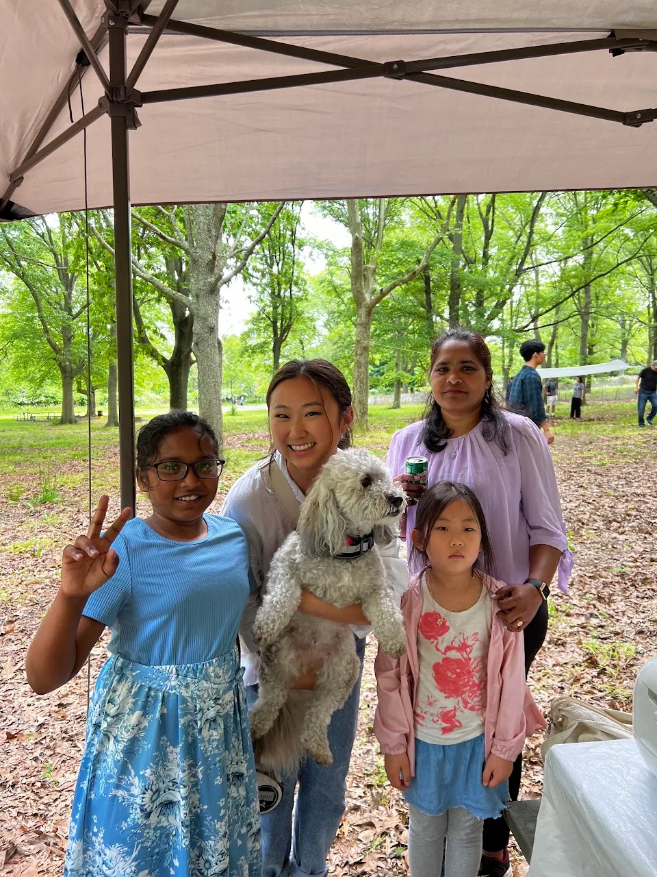 Church picnic in the park